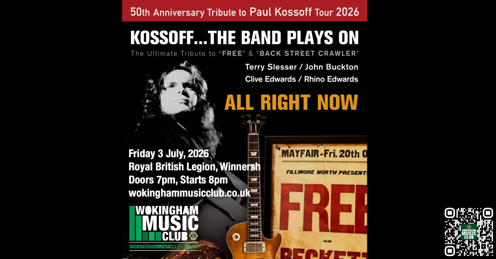 Picture of Kossoff... The Band Plays On