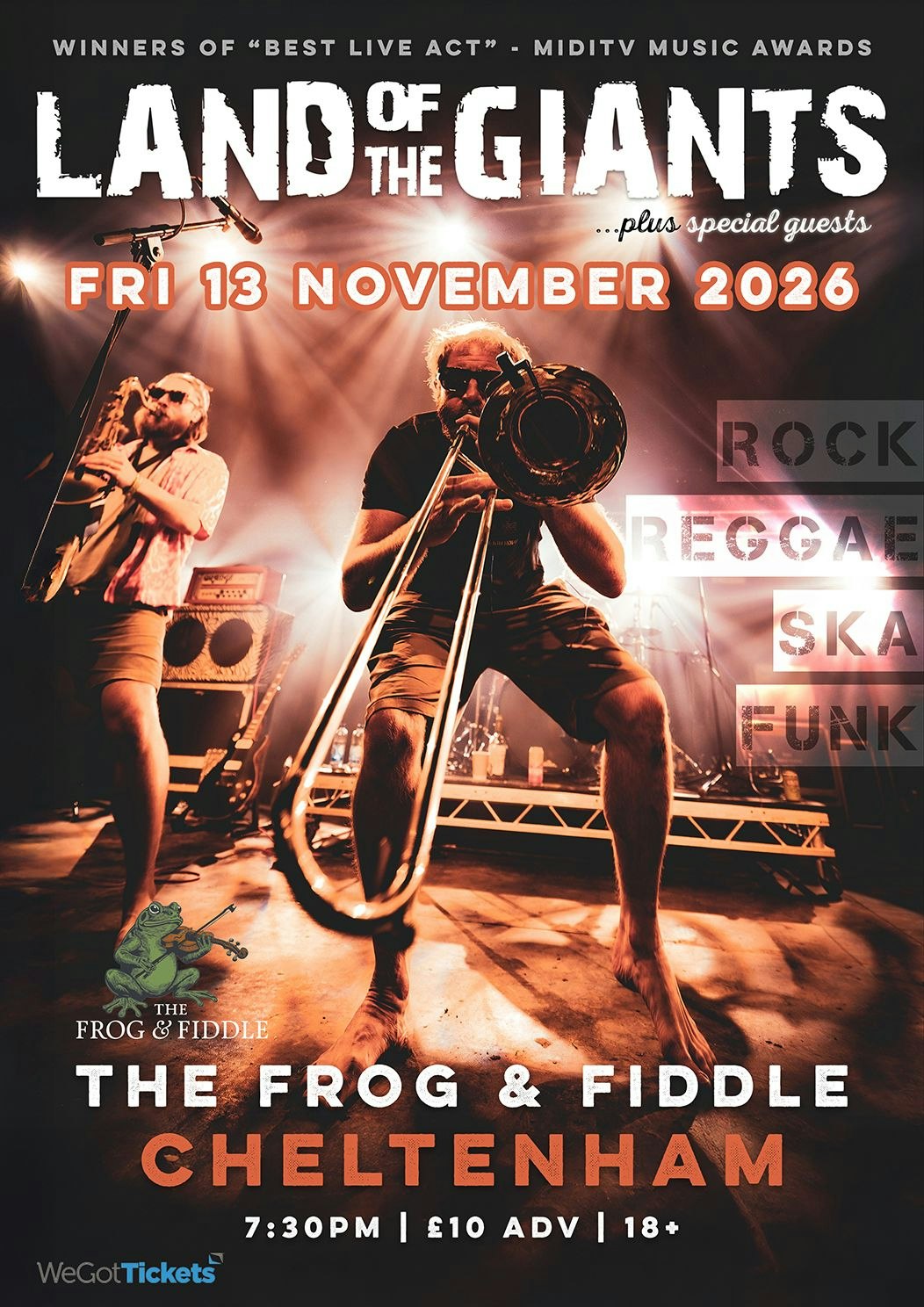 Picture of Land of the Giants + Kingsley & The Allies @ The Frog & Fiddle, Cheltenham