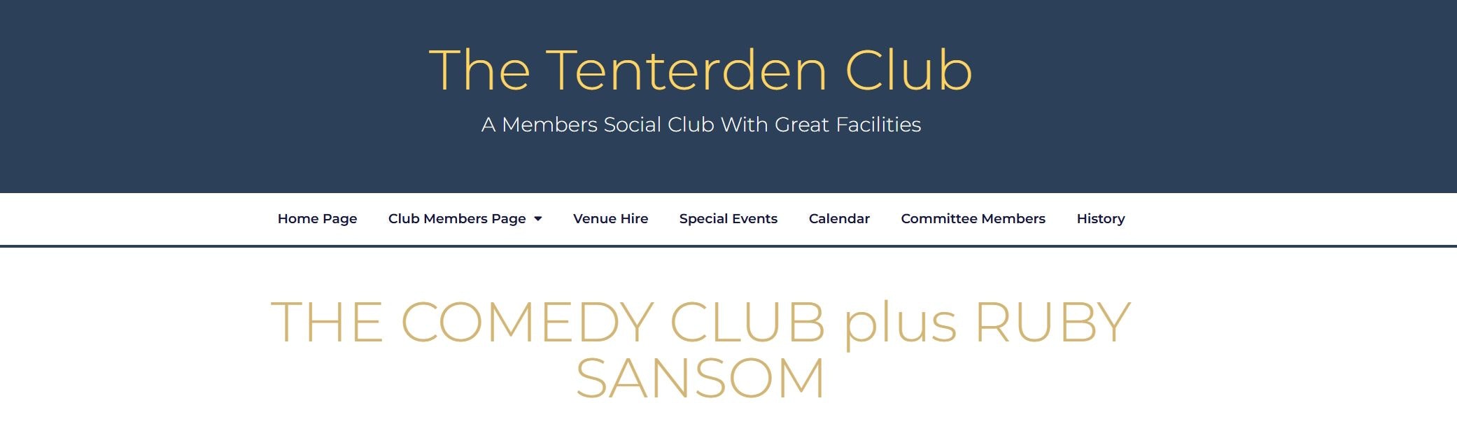 The Comedy Club plus Ruby Sansom