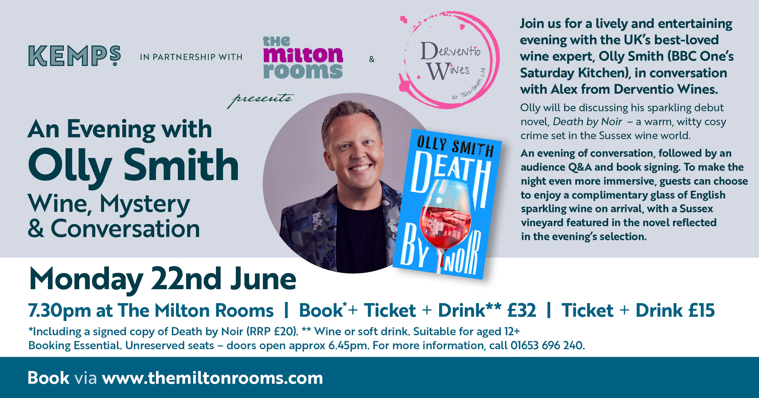 Picture of Kemps Presents An Evening with Olly Smith 'Wine, Mystery & Conversation'
