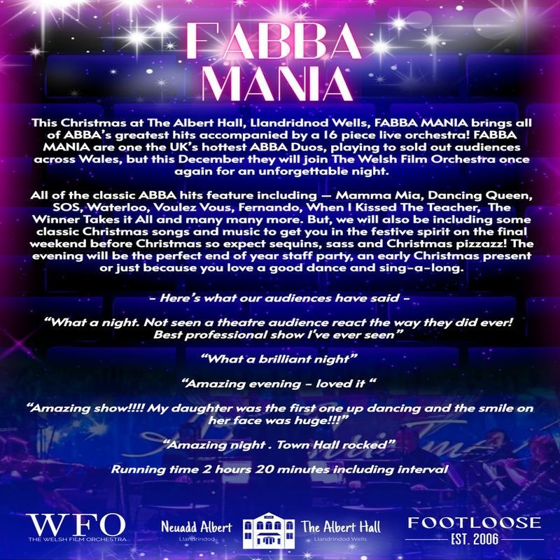 Fabba Mania with a live 16 piece...