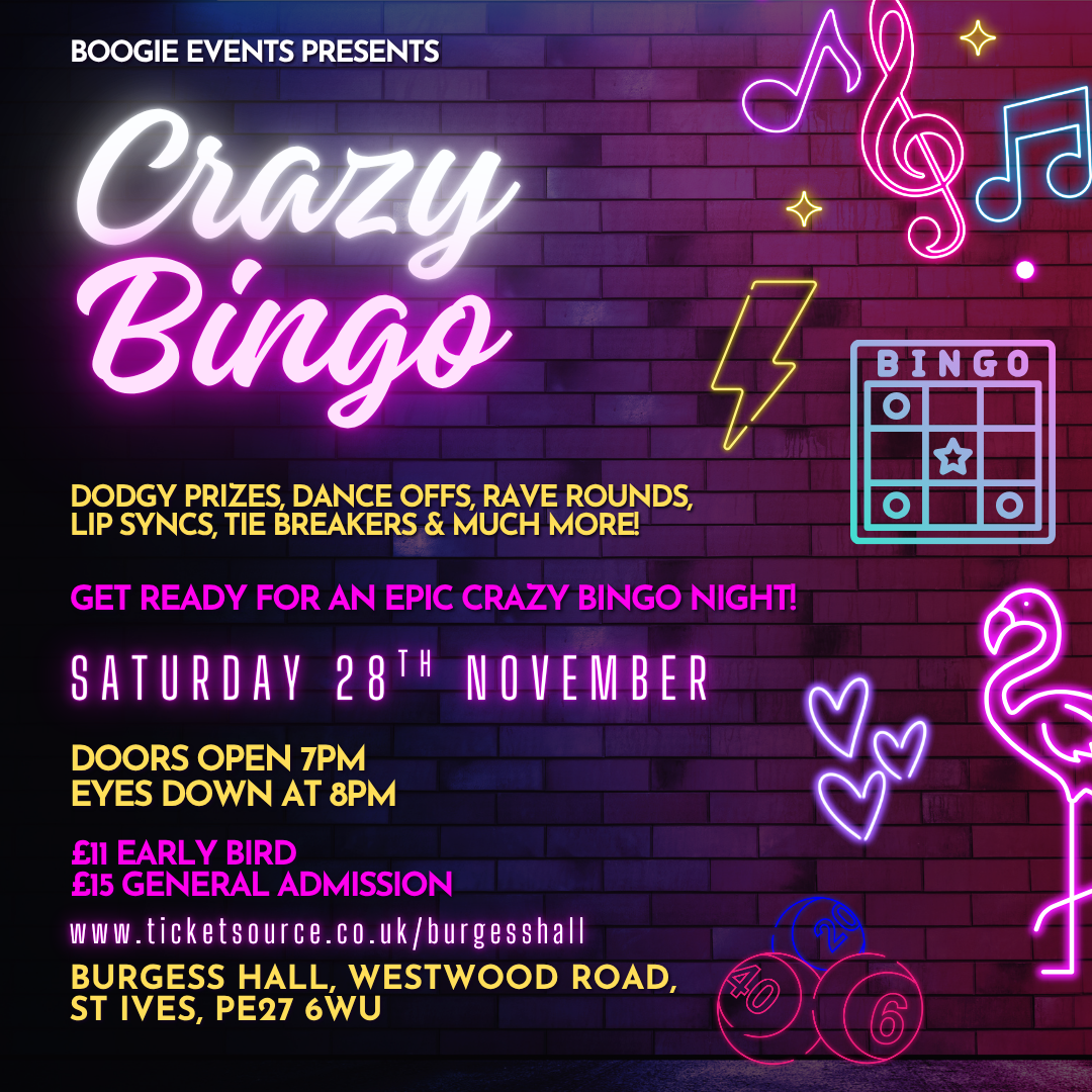 Crazy Bingo at Burgess Hall