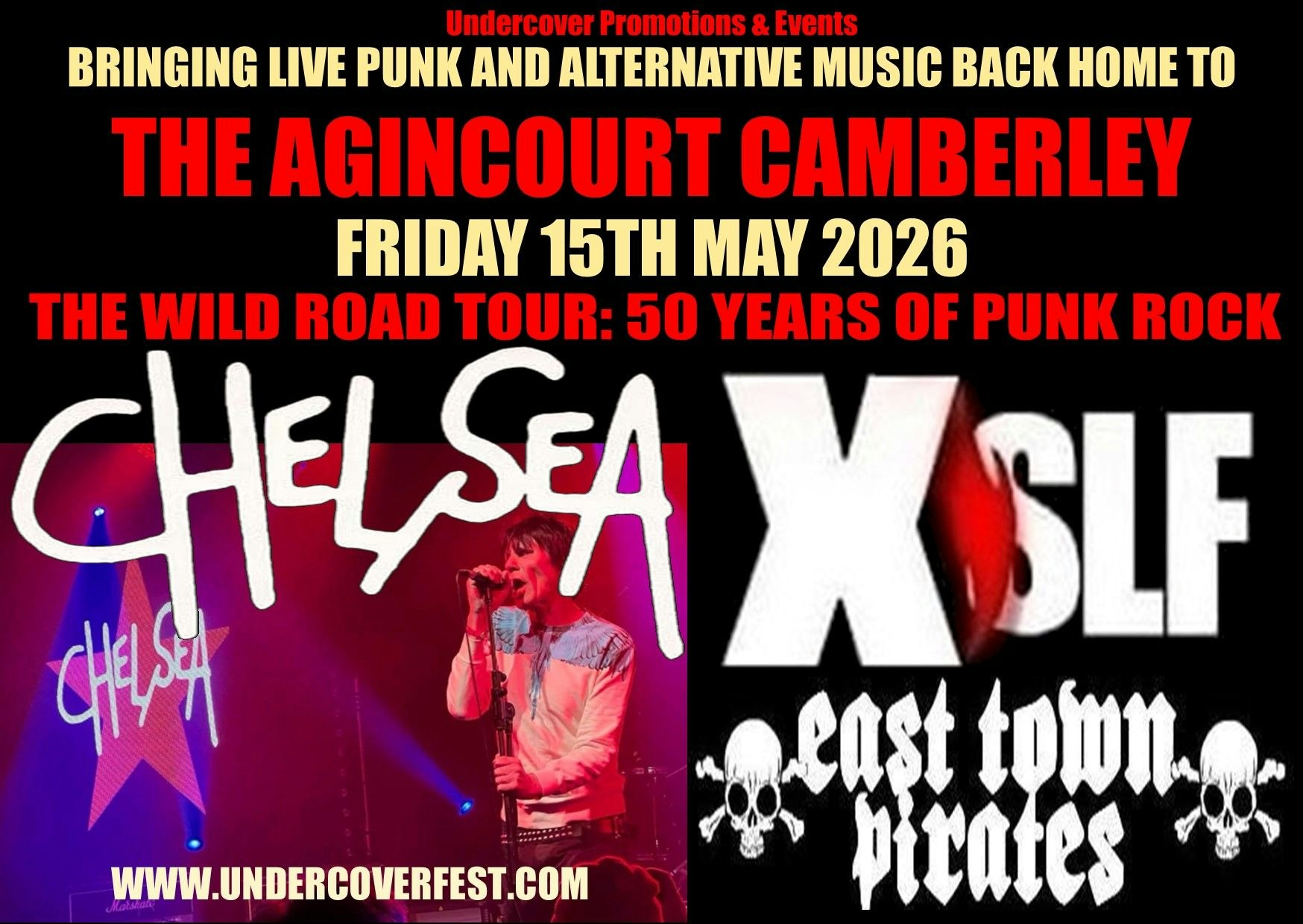 50th Anniversary of Chelsea Punk Band Tour + XSLF + East Town Pirates