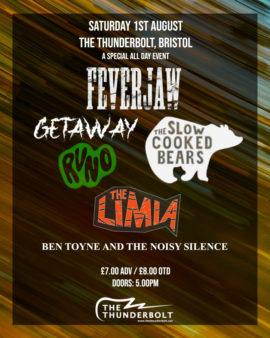 Picture of FEVERJAW + Getaway + The Limia + Runo + Ben Toyne And The Noisy SIlence