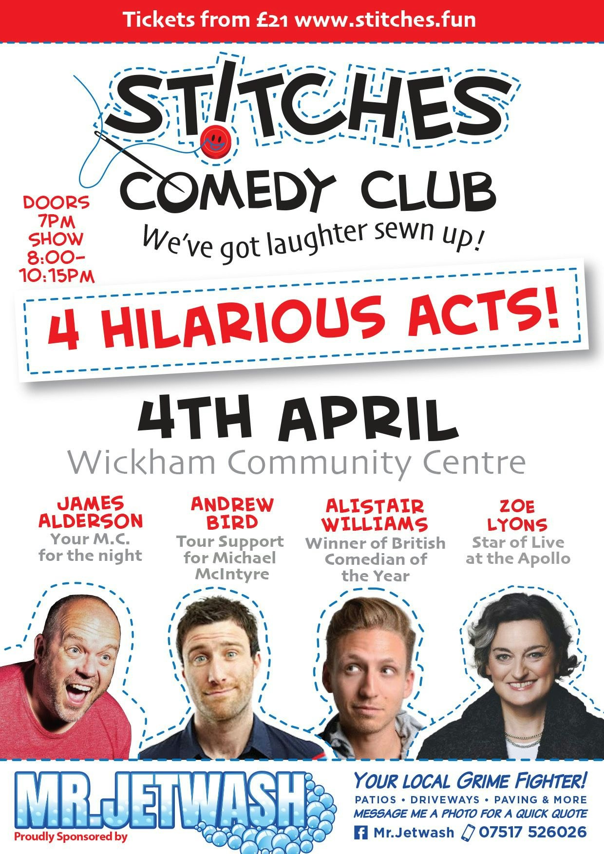 Wickham Stitches Comedy Club