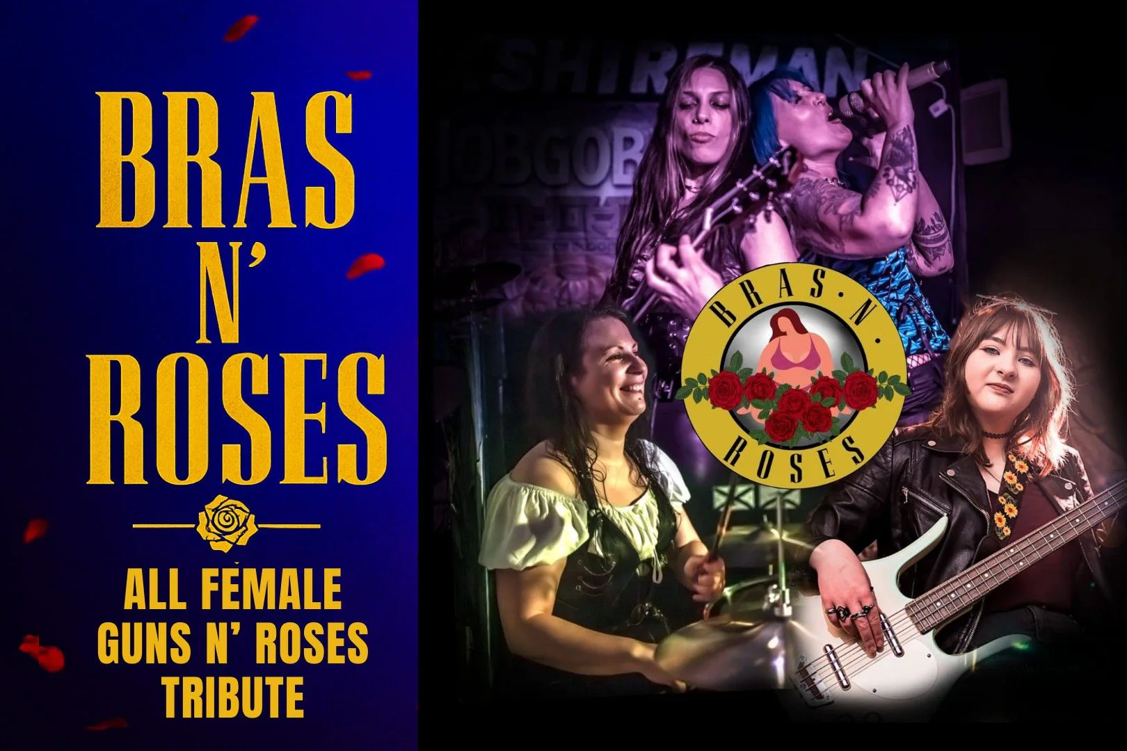 Picture of Bras N' Roses (Female Fronted GN'R Tribute) plus support Punky Munkeyz