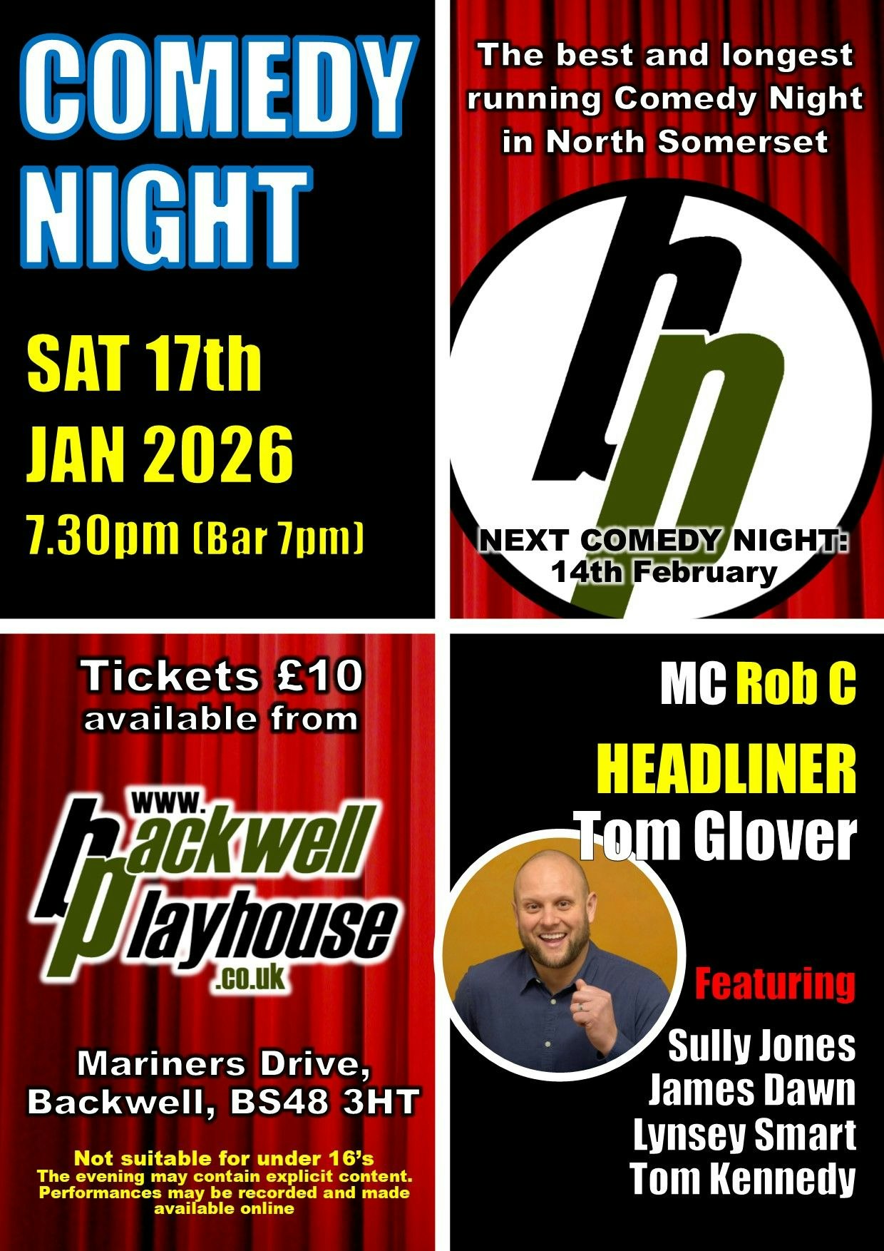 Backwell Playhouse Comedy Night
