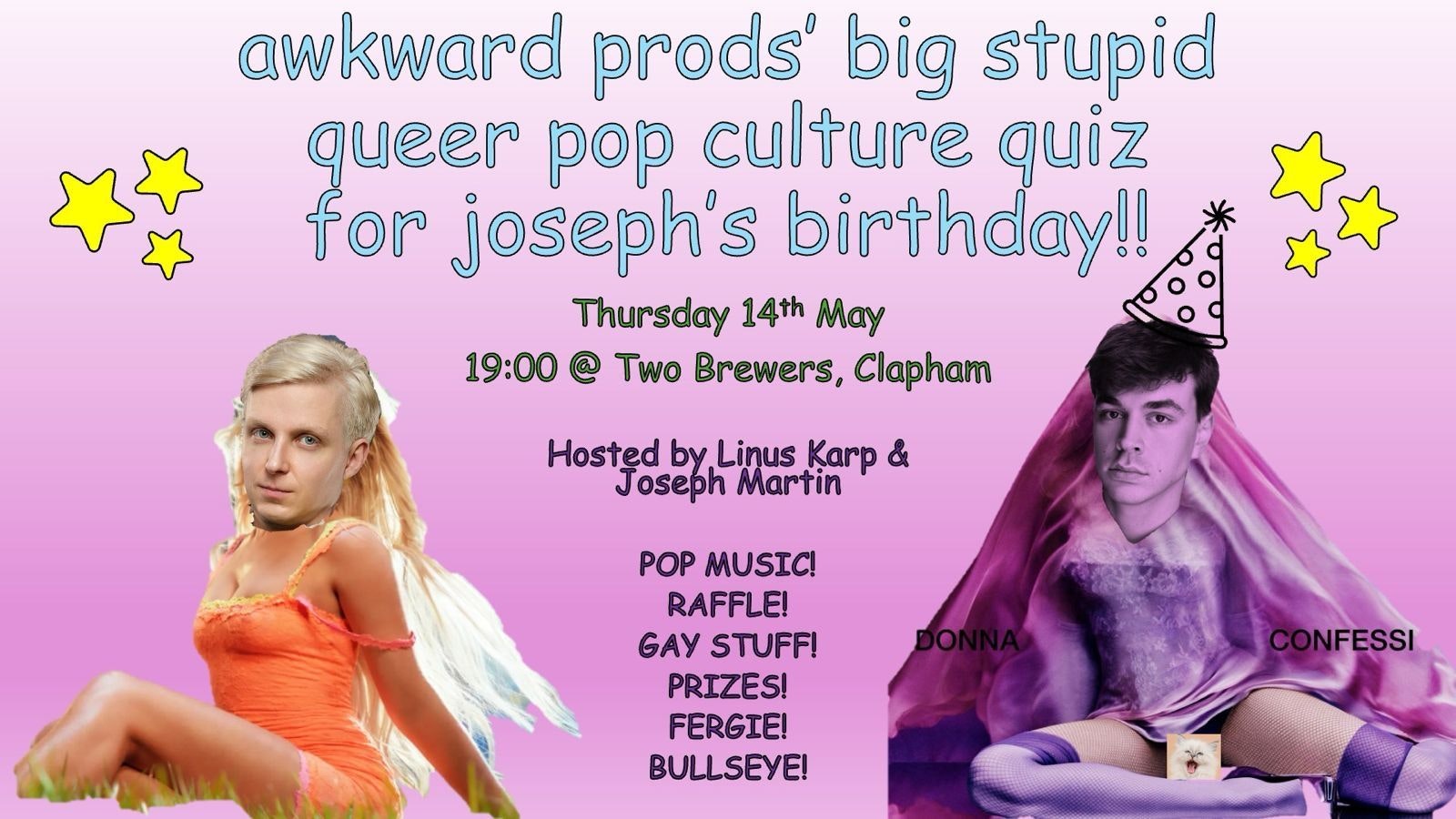 Picture of Awkward Prods' big stupid queer pop culture quiz