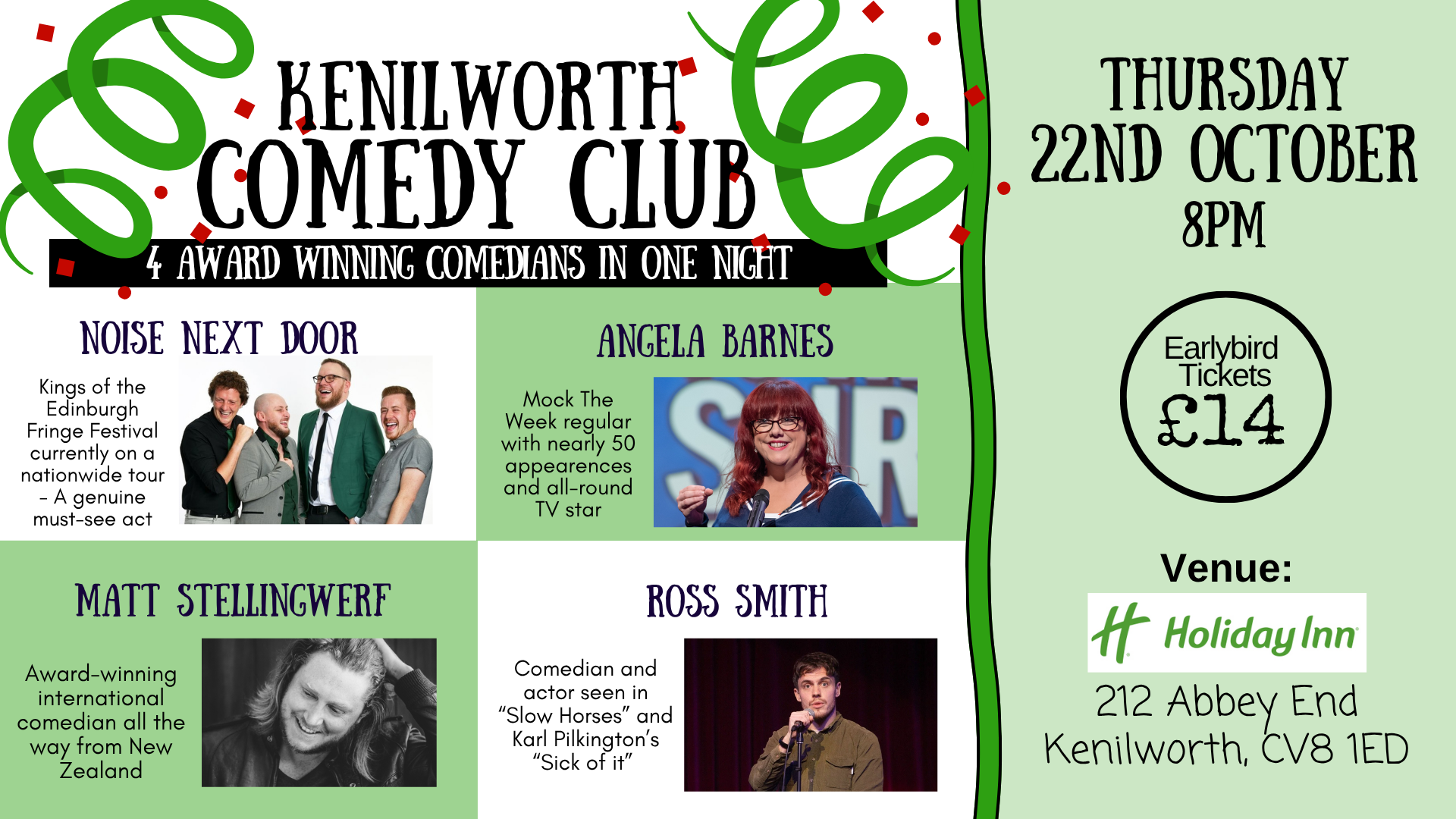 Picture of Kenilworth Comedy Club - October 2026