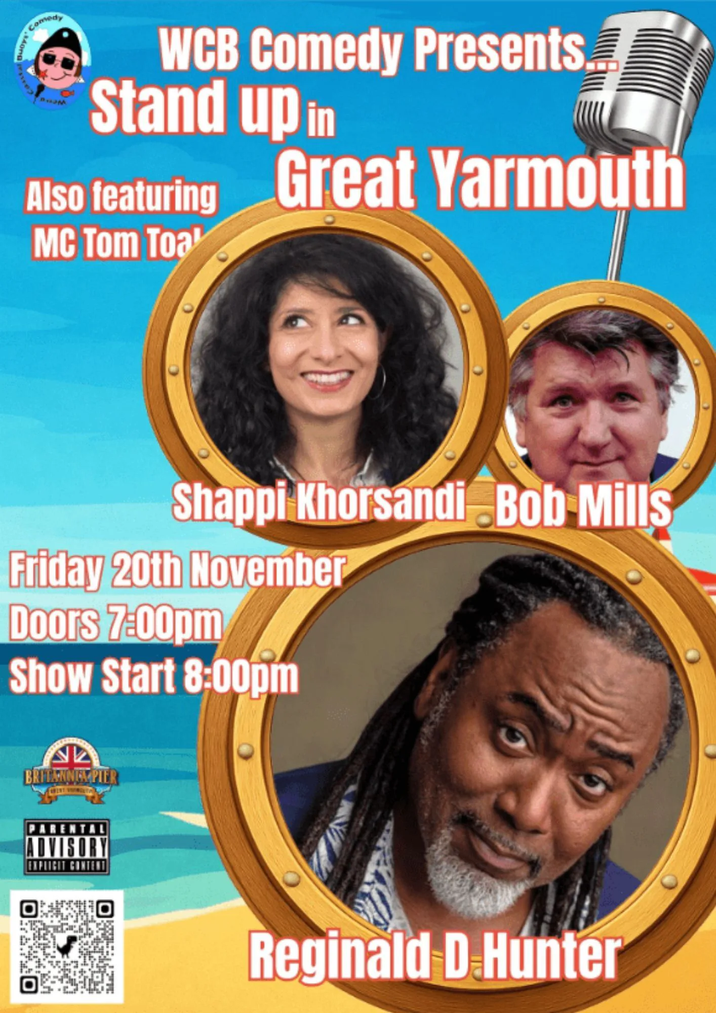 Picture of WCB Comedy Special; Shappi Khorsandi, Reginald D Hunter and Bob Mills