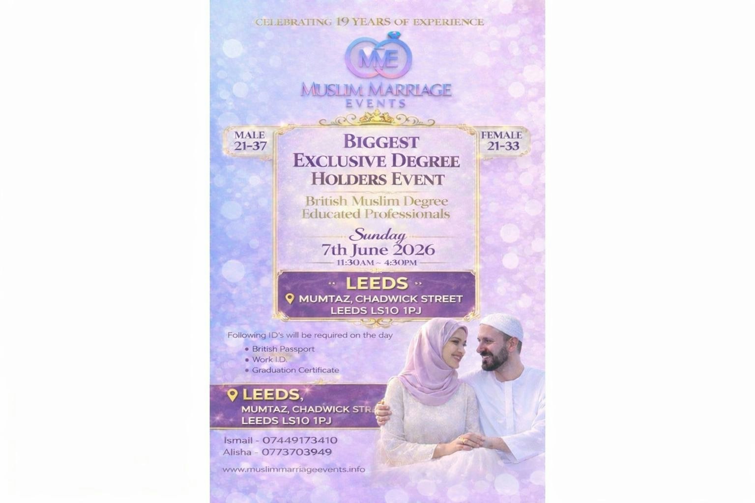 Picture of Muslim Marriage Events Leeds - Degree Educated Professionals Event