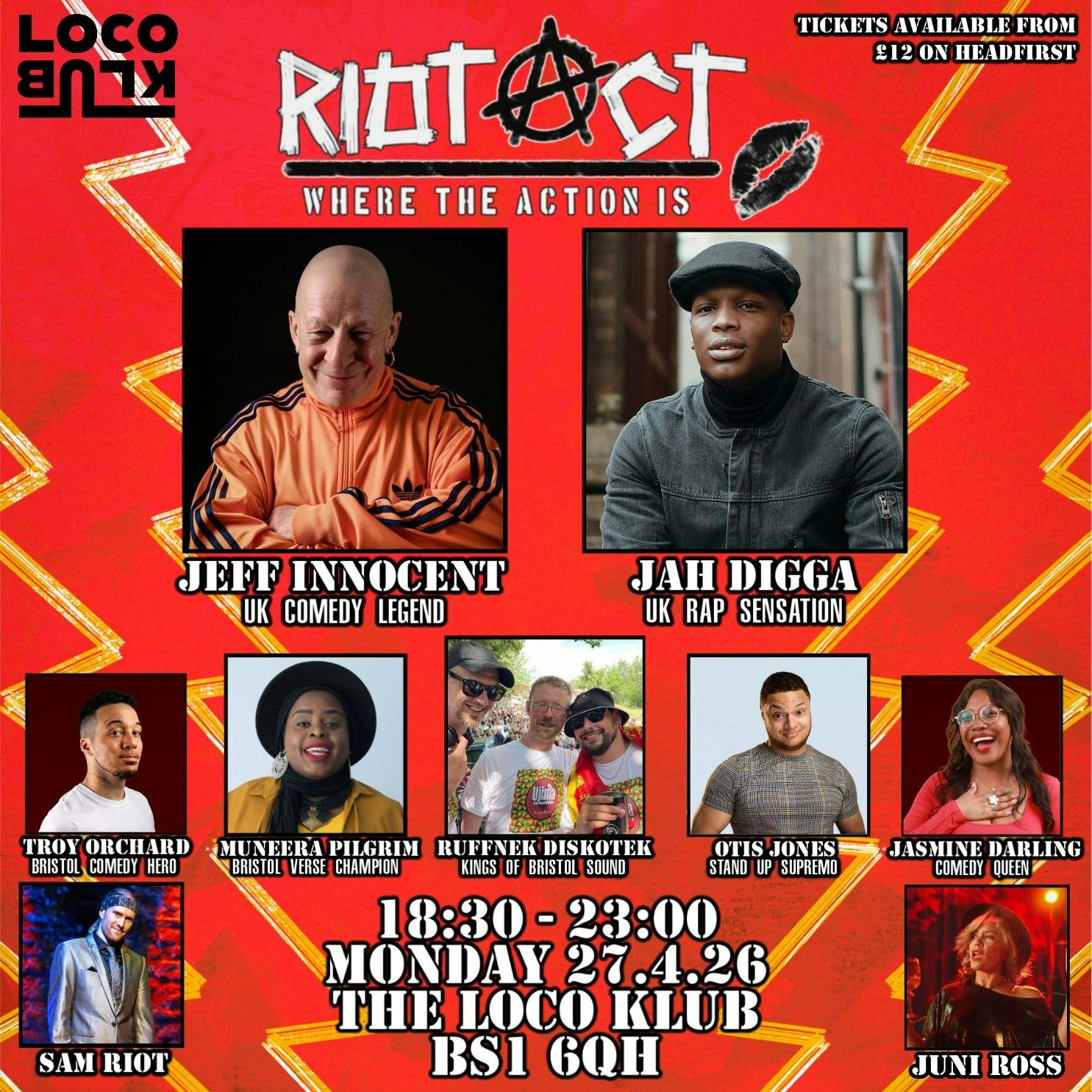 RIOT ACT Presents: Jeff Innocent & Jah Digga