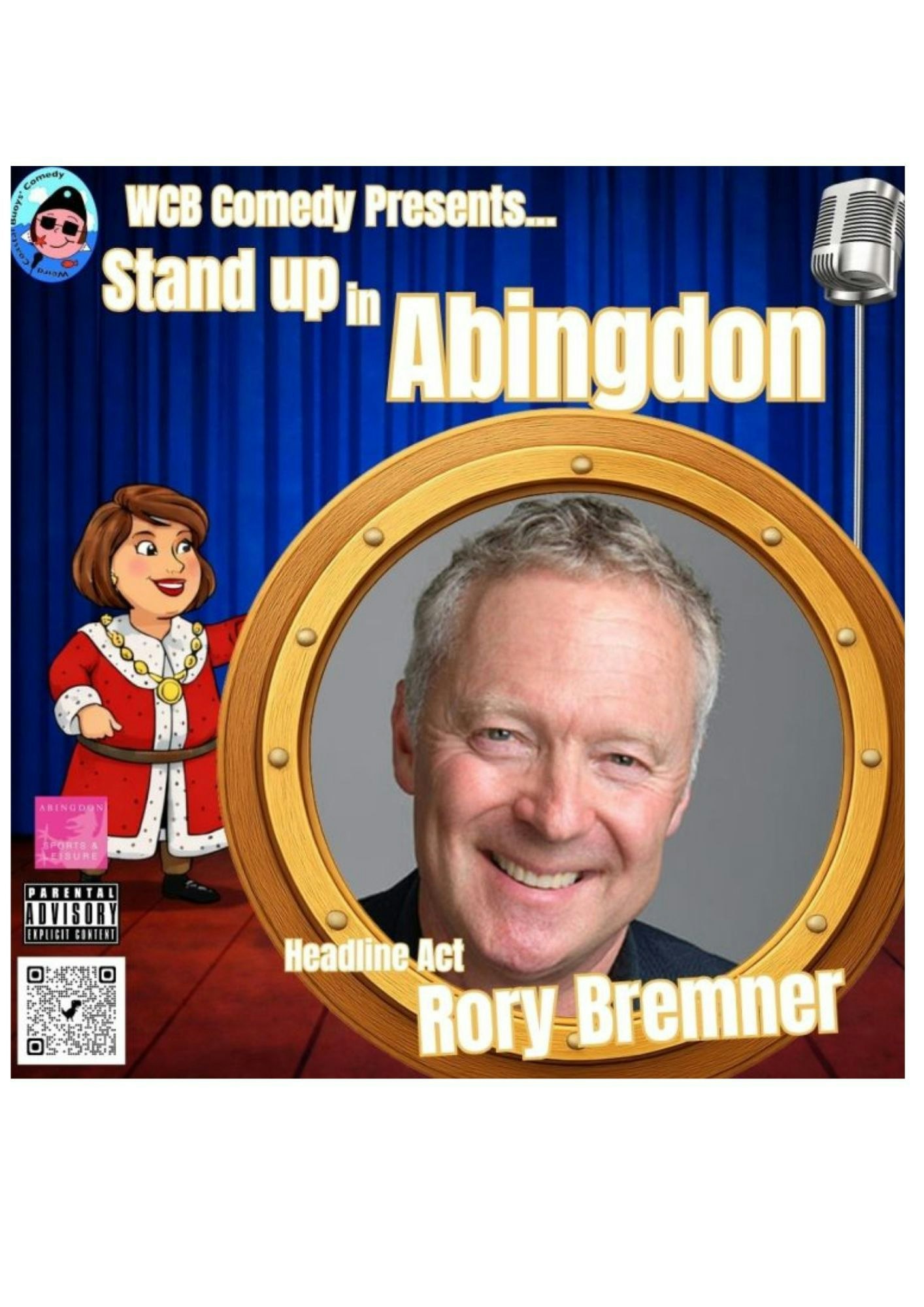 WCB Comedy Stand up in Abingdon with Headliner Rory Bremner