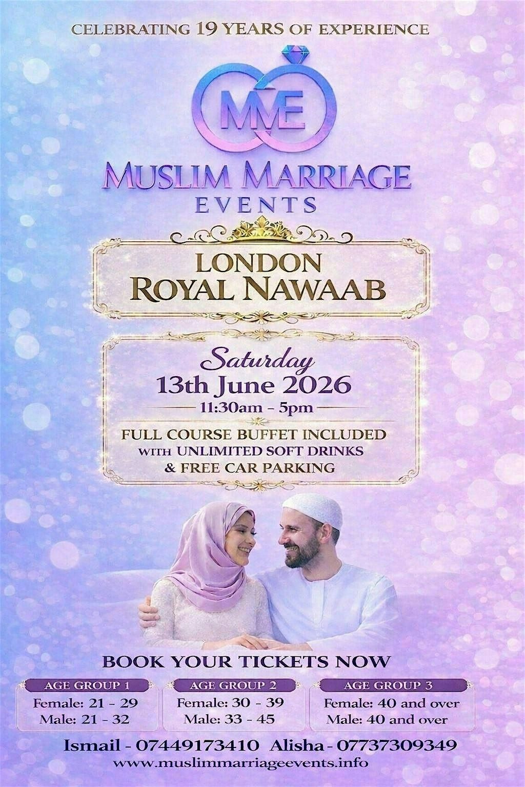 Picture of Muslim Marriage Events London - 3 Age Groups