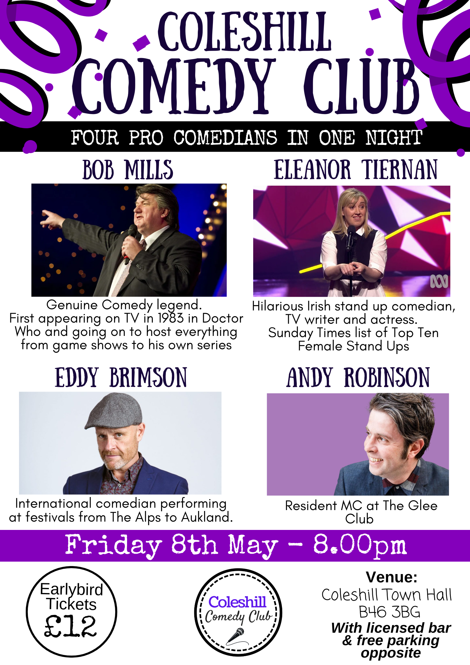 Coleshill Comedy Club - May 2026