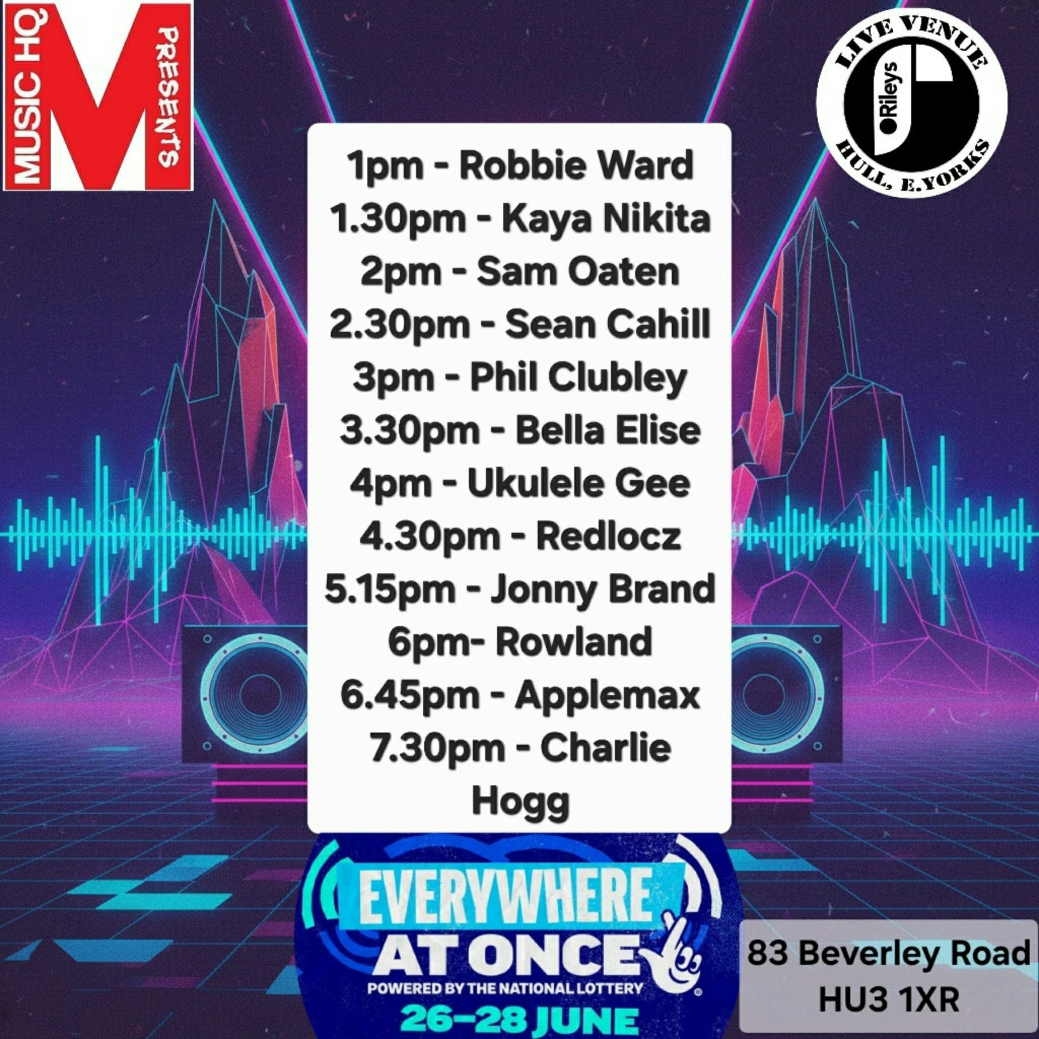 Picture of Everywhere at Once Festival - O'Rileys Full Day Local acts showcase