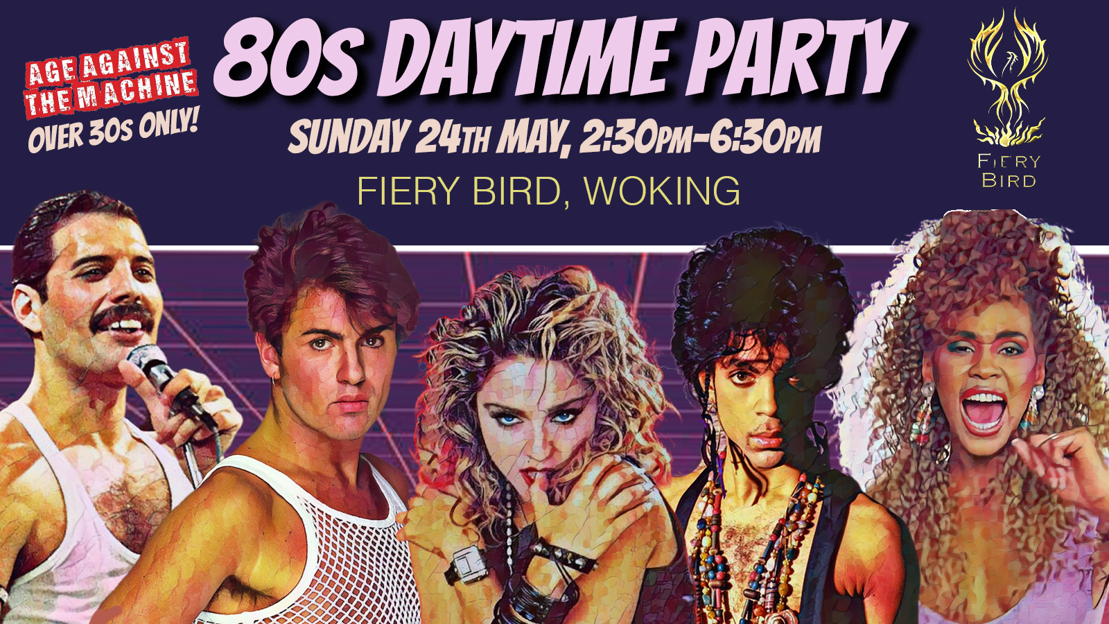 Picture of 80's Daytime Party - Age Against The Machine (Over 30's only) @ Fiery Bird