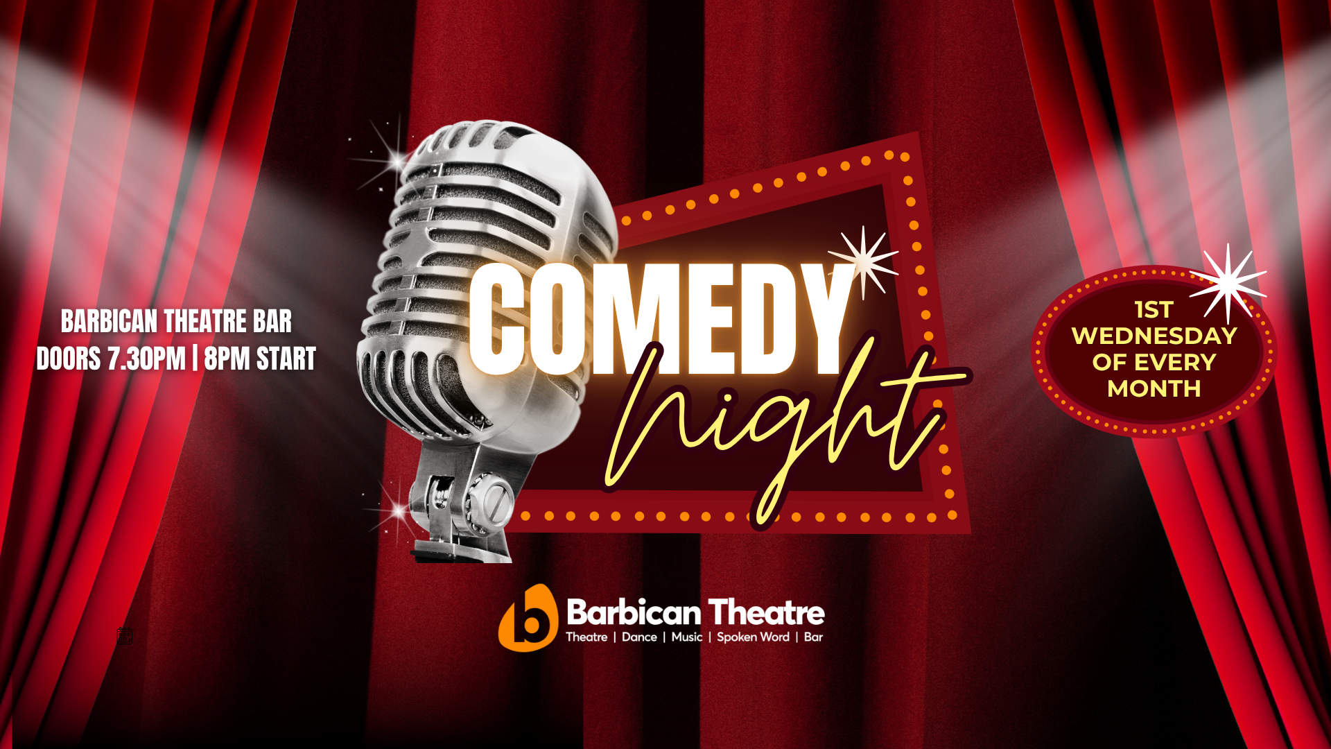 Picture of Comedy Night at The Barbican Theatre Bar