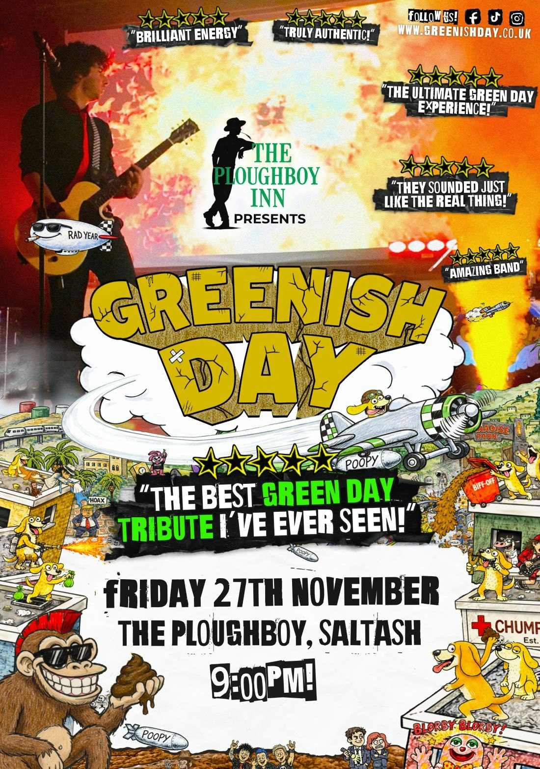 Picture of Green Day Tribute Live at the Ploughboy, Saltash