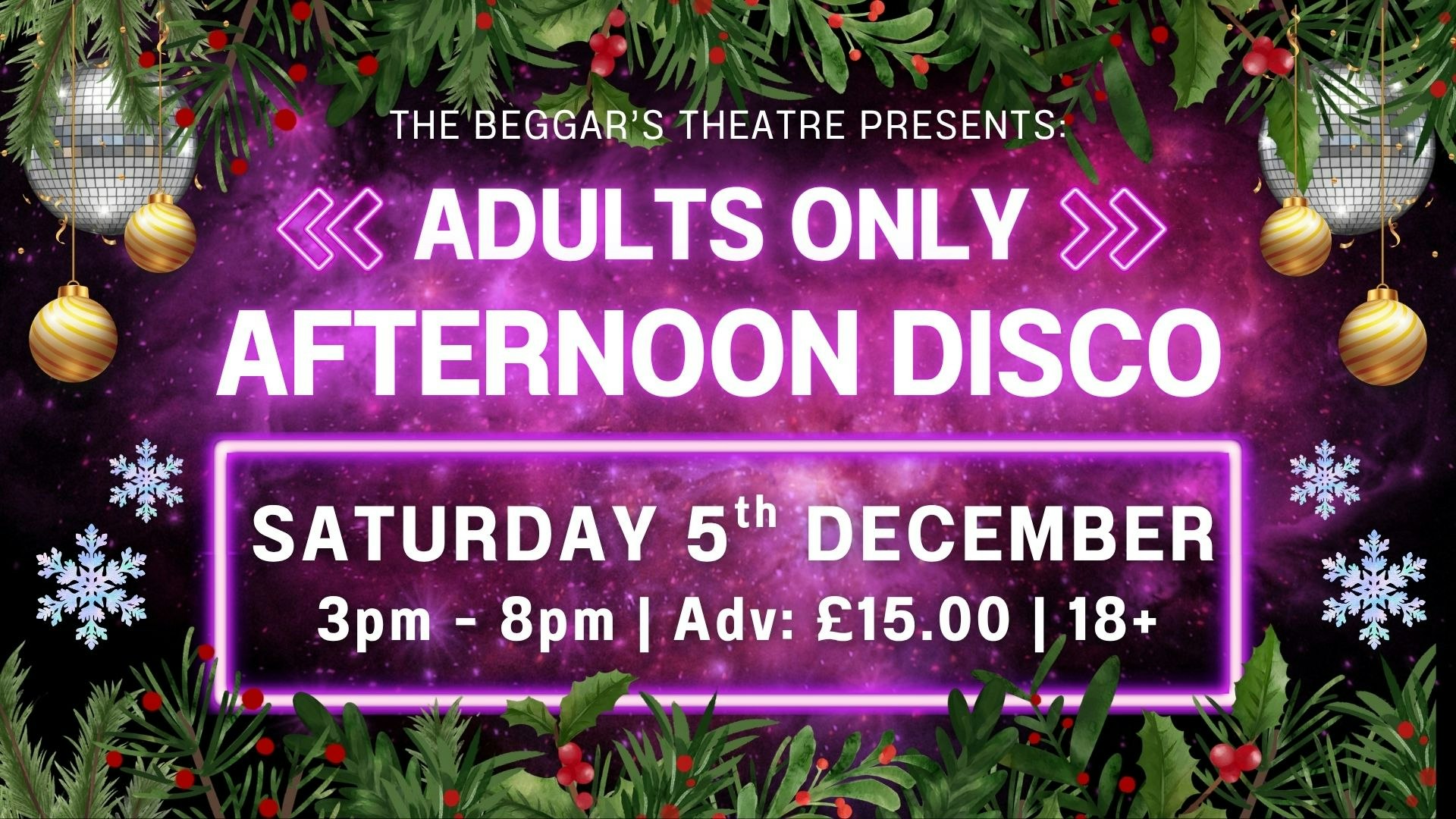 Adults Only Afternoon Disco